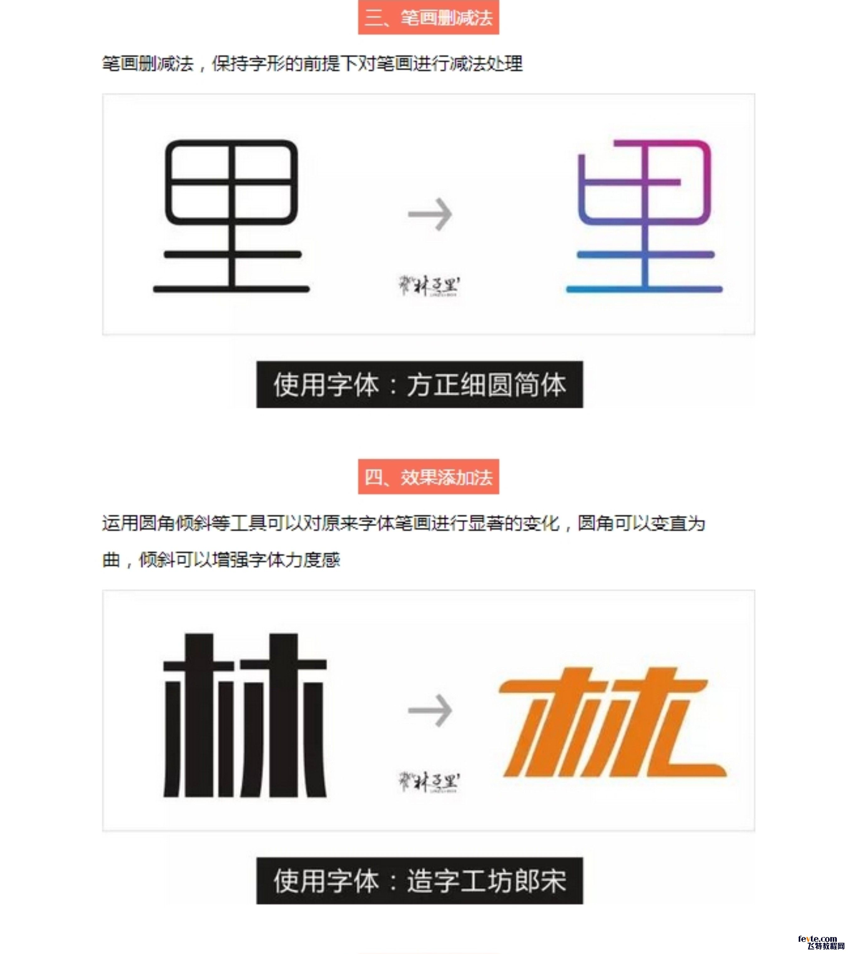 五种超实用的字体改造法