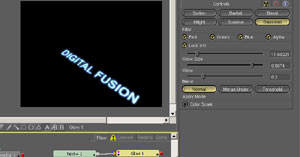Digital Fusion制作水波里划过的文字 飞特网 DF教程