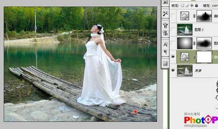 Photoshop调出普通婚片的内涵和韵味 飞特网 PS照片处理教程