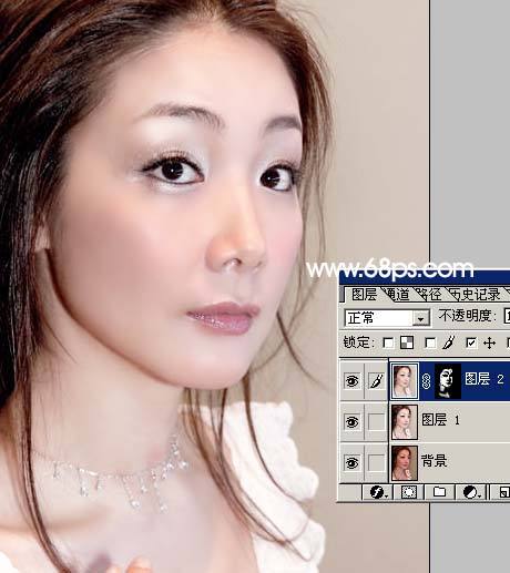 Photoshop打造洁白如玉的完美肌肤 飞特网 PS照片处理教程