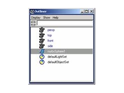 Maya 7.0 常用功能-Outliner窗口