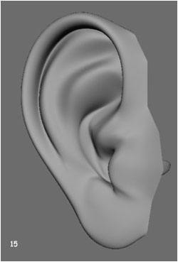 Maya建模 人耳朵的建模方法