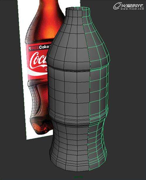 MAYA打造可口可乐瓶子模型 飞特网 MAYA建模教程
