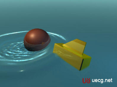 物体落水时产生的水面波纹效果的教程 飞特网 MAYA角色动画教程