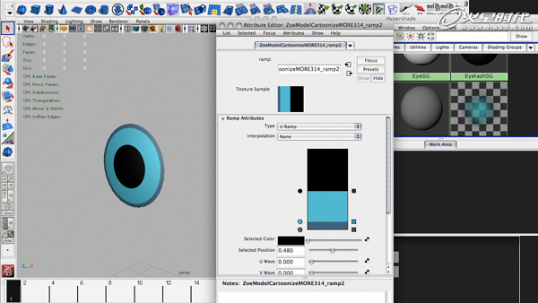 使用Maya的约束控制眼球 飞特网 MAYA动画教程