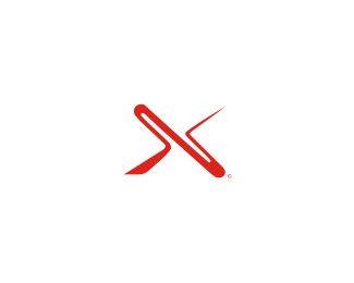 含有字母“X”元素的标志设计欣赏 飞特网 标志设计