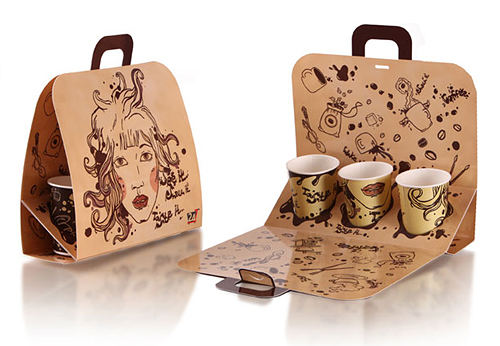 纸袋和盒子的创意包装设计欣赏 飞特网 日用品包装设计