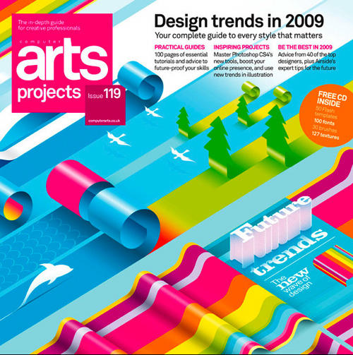 创意杂志封面设计欣赏 飞特网 画册设计