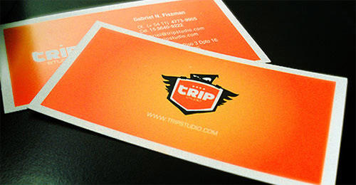 橙色名片设计欣赏 飞特网 卡片设计