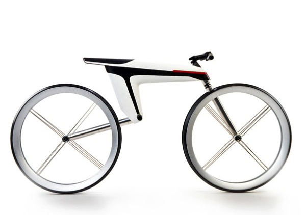 最先进的HMK 561碳纤维电力概念脚踏车 飞特网 工业设计