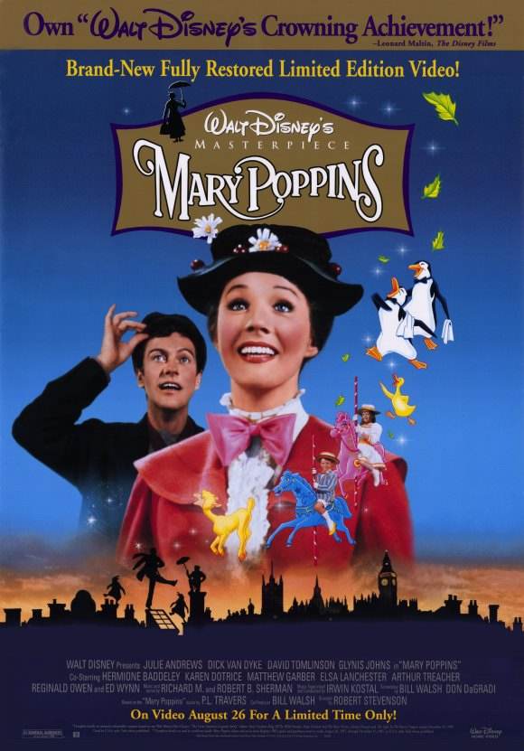 上世纪30-80年代国外经典电影海报设计欣赏 飞特网 海报设计Mary Poppins