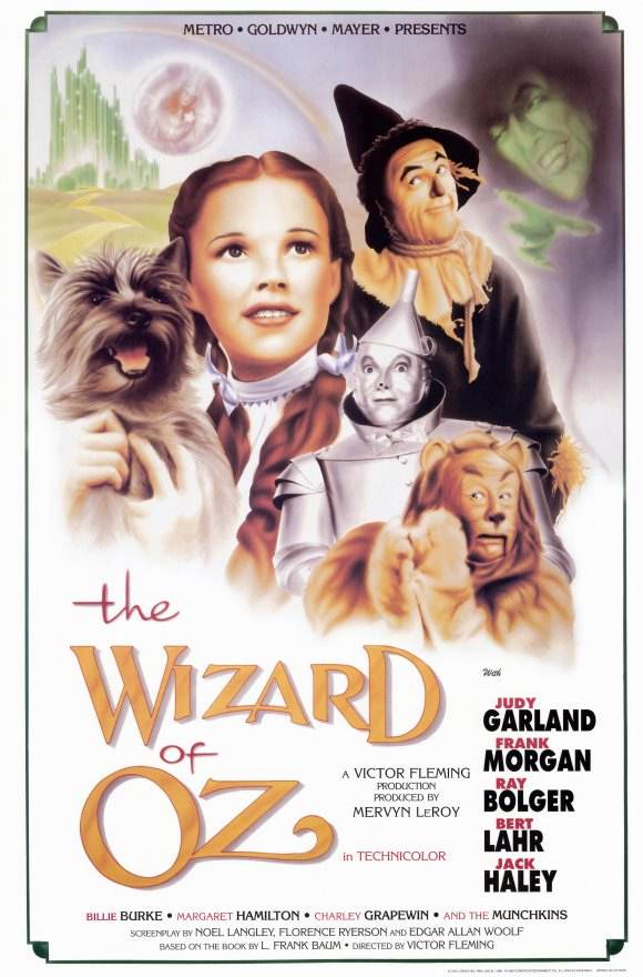 上世纪30-80年代国外经典电影海报设计欣赏 飞特网 海报设计The Wizard of Oz