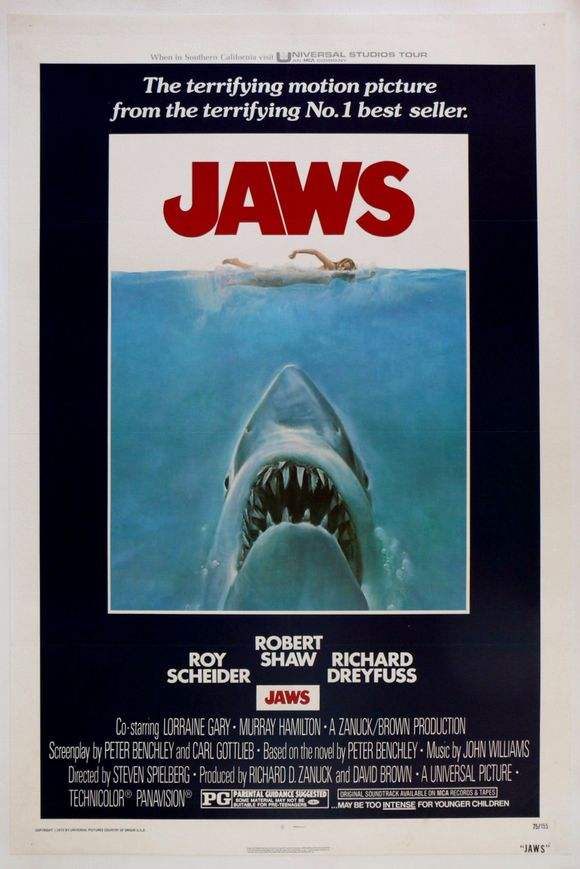 上世纪30-80年代国外经典电影海报设计欣赏 飞特网 海报设计Jaws