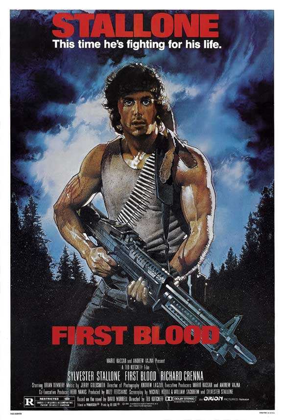 上世纪30-80年代国外经典电影海报设计欣赏 飞特网 海报设计First Blood