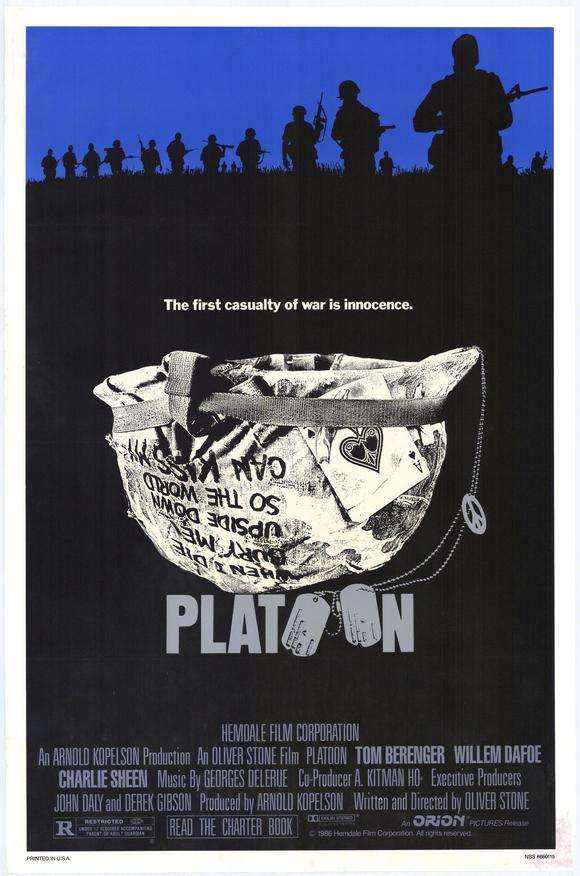 上世纪30-80年代国外经典电影海报设计欣赏 飞特网 海报设计Platoon