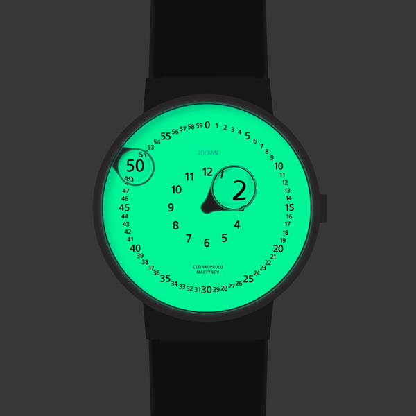 Zoomin放大镜指针创意手表设计 飞特网 工业设计