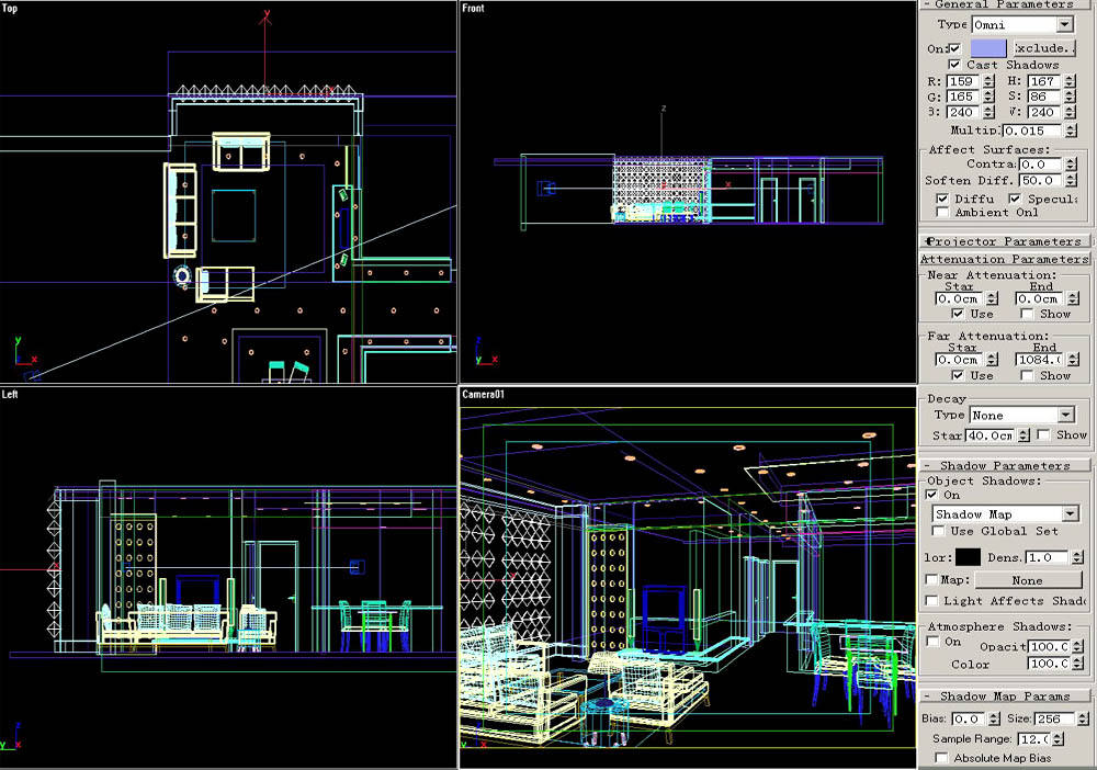 3DSMAX默认渲染器渲染出高品质室内效果图 飞特网 3DSMAX建模教程
