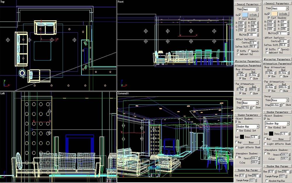 3DSMAX默认渲染器渲染出高品质室内效果图 飞特网 3DSMAX建模教程
