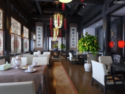 3DSMAX打造豪华中式餐厅效果图