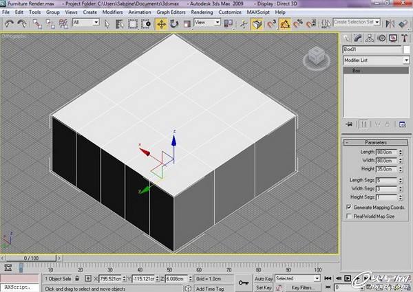 3dsMAX制作客厅效果图 飞特网 3DSMAX室内设计教程