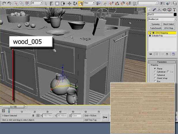 3ds Max打造西式厨房局部 飞特网 室内设计教程