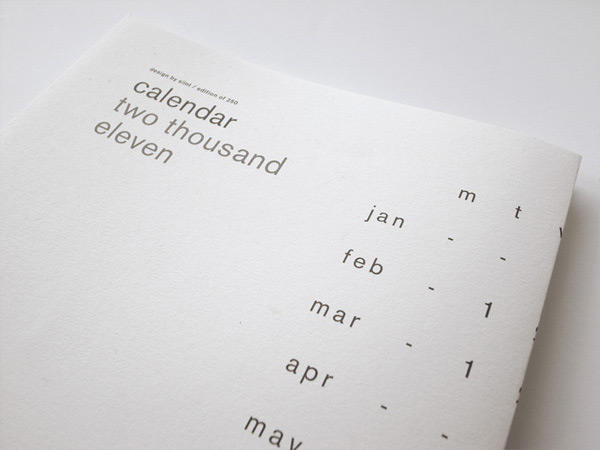 2011创意日历设计 飞特网 日历设计欣赏