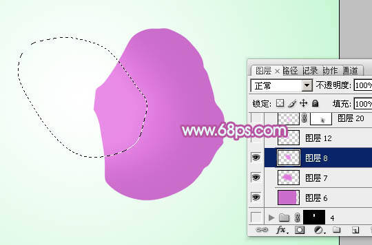 PS绘制逼真淡紫色蝴蝶兰的方法 飞特网 PS鼠绘教程