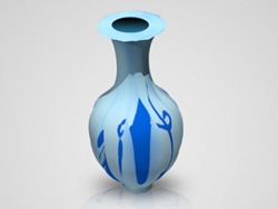 PS CS5鼠绘立体青花瓷瓶