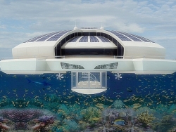 意大利设计师设计太阳能漂浮酒店媲美顶级游艇