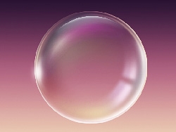 PS鼠绘漂亮的紫色气泡
