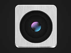 PS绘制苹果APP应用金属相机图标