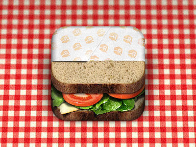 三明治的iOS图标http://dribbble.com/shots/525730-Sandwich-iOS-icon