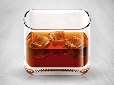 威士忌iPhone图标http://dribbble.com/shots/165689-Whiskey-iPhone-Icon