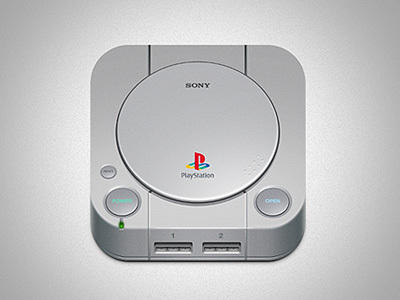 游戏机一个图标http://dribbble.com/shots/295256-Playstation-One-icon