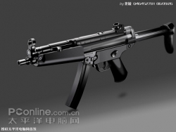 PS鼠绘MP5轻型机枪教程