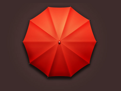 PS打造红伞UI图标