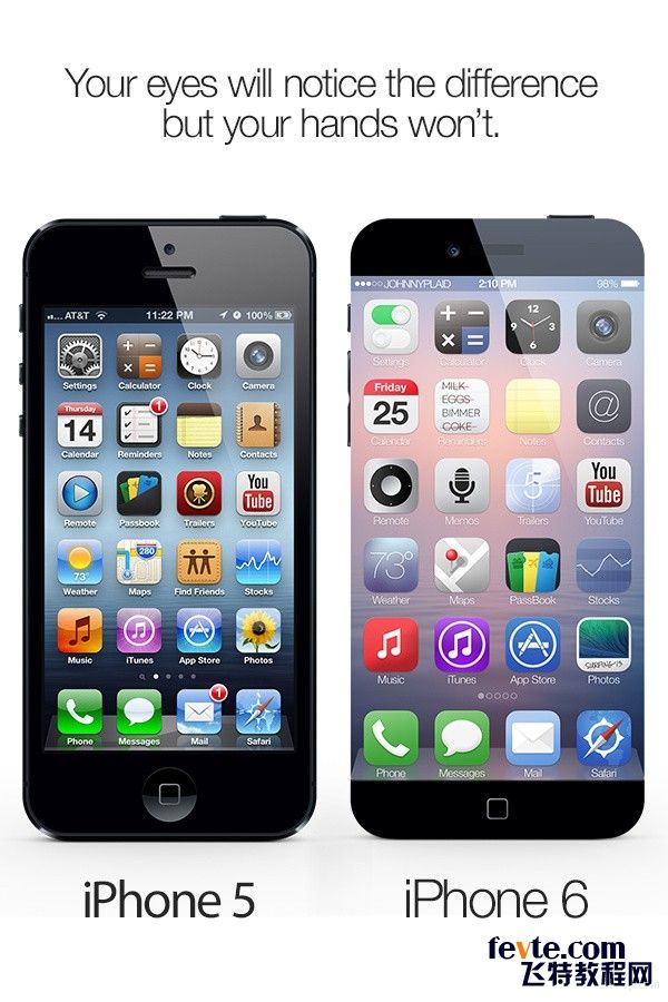iPhone 6. An edgy concept概念手机ui界面设计