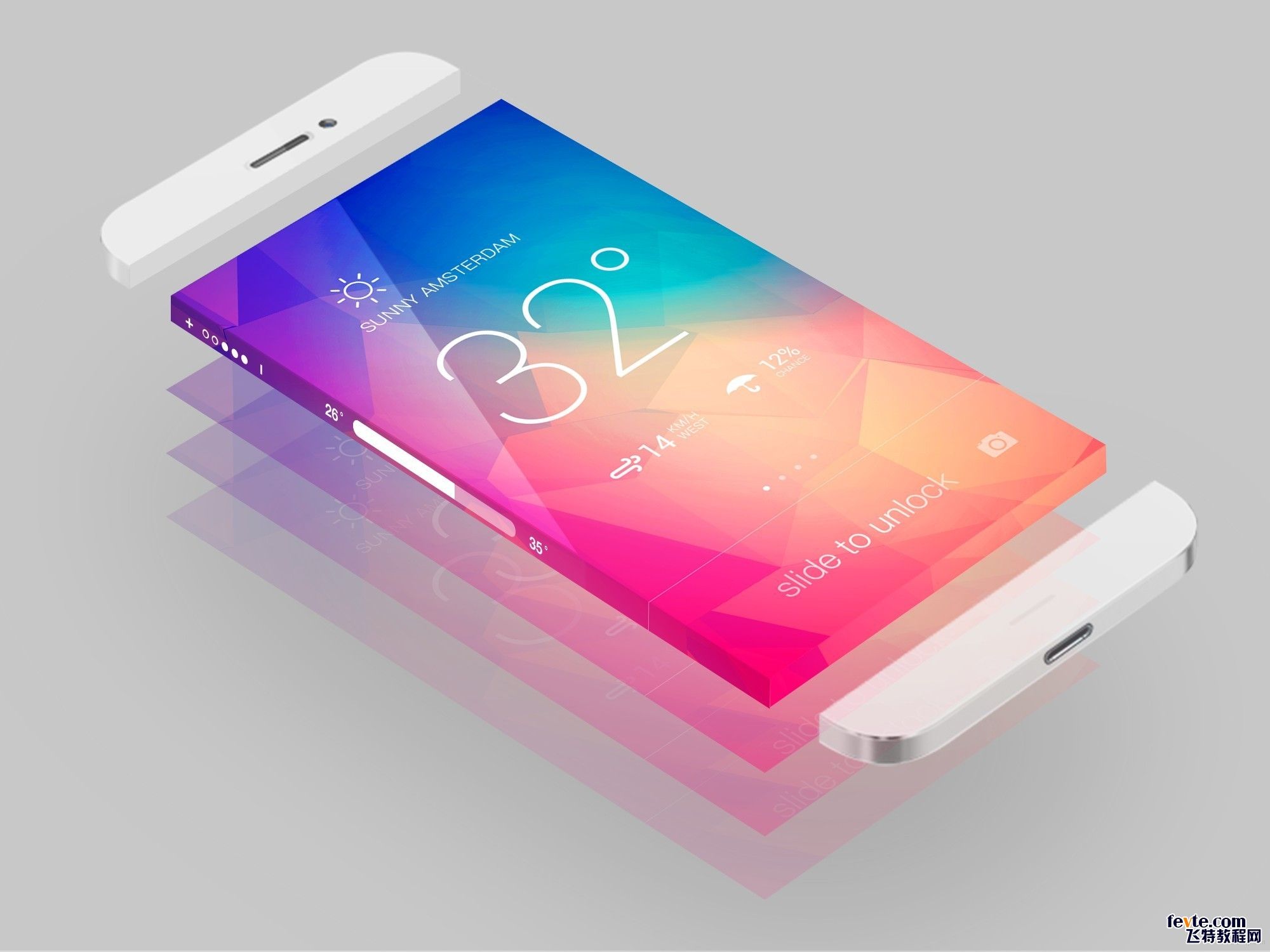 超级精美漂亮的piPhone 6手机ui界面设计欣赏