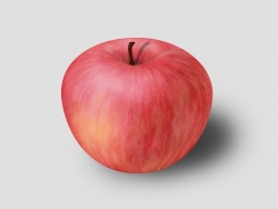 PS绘制逼真红苹果