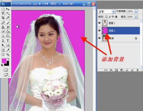 692b3c111637fdeb1248d440b836f26c 利用Photoshop通道为婚纱抠图简易教程