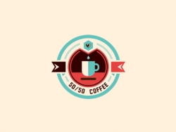 精致咖啡标志设计作品