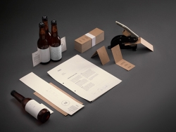 简洁啤酒品牌&包装设计