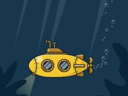 AI制作潜水艇小插画教程