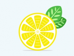 AI绘制漂亮柠檬图标