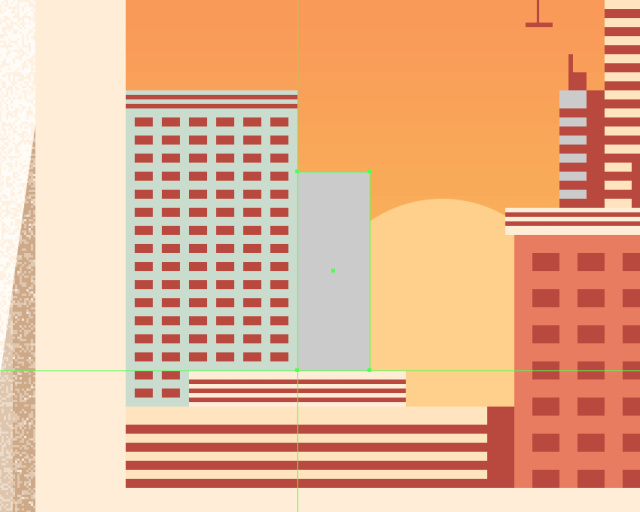 PS像素法绘制城市插画教程 飞特网 PS鼠绘教程