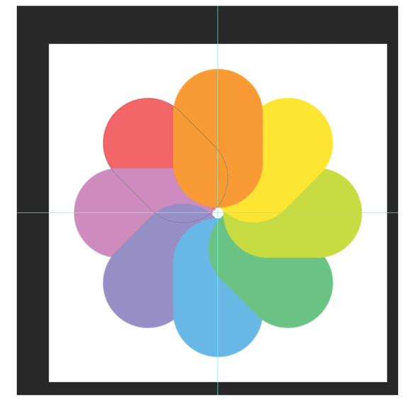PS混合模式绘制炫彩花朵图标 飞特网 PS鼠绘教程