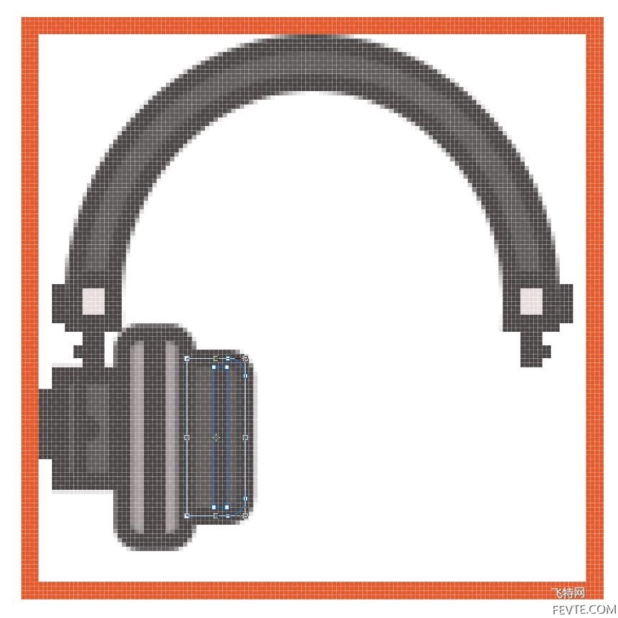 PS绘制复古音乐图标教程 飞特网 PS鼠绘教程