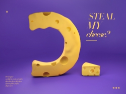 C4D制作奶酪文字效果视频教程