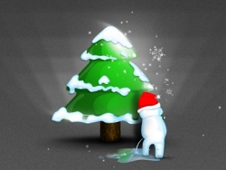 ps鼠绘圣诞树教程