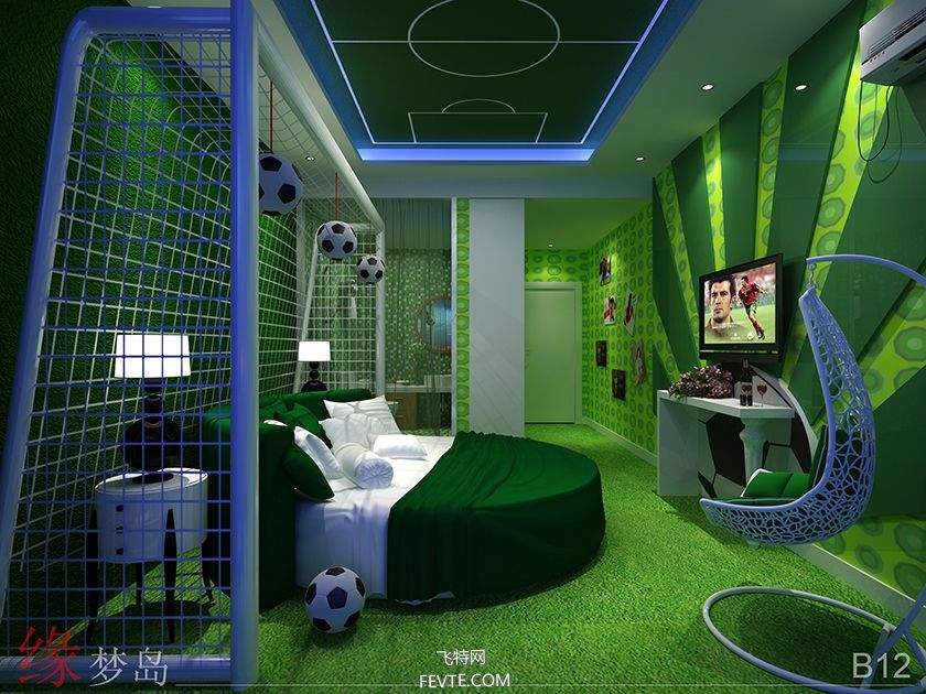 世界杯来袭，来看看那些足球主题房设计